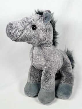 Webkinz GANZ Grey Arabian Horse Plush HM098 Stuffed Animal NO CODE, Retired